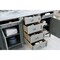 James Martin Vanities Brittany 60in Double Vanity, Urban Gray w/ 3 CM Carrara Marble Top 650-V60D-UGR-3CAR - alternate 5
